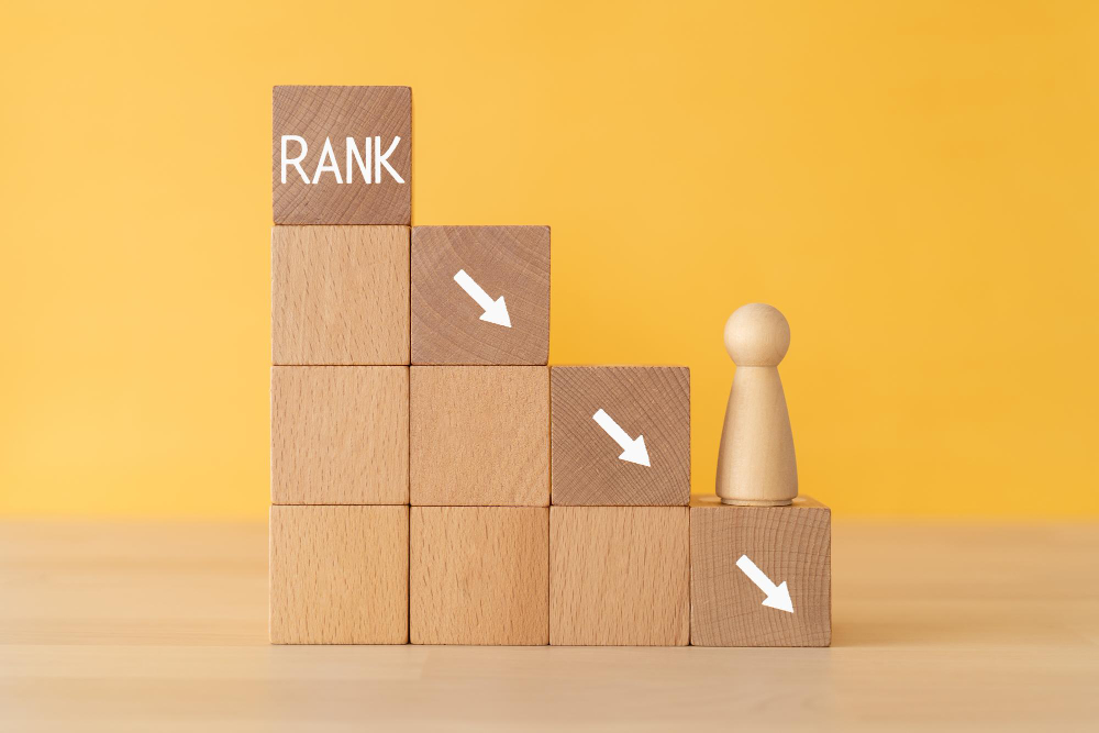 wooden blocks with rank text concept human toy